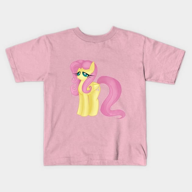 Fluttershy Kids T-Shirt by InsomniaQueen